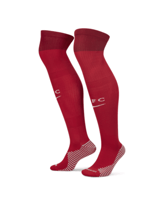 Liverpool F.C. 2022 23 Stadium Home Over the Calf Football Socks. Nike IE